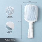 Kuber Industries Hair Brush | Bristles Brush | Hair Brush with Paddle | Detangles Hair Brush | Suitable For All Hair Types | Hair Brush Styling Hair | Pack of 2 | XH45BLE | Blue